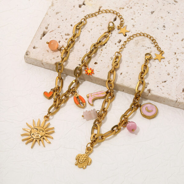 O1CN01LeLaOF1nmy4ew9Rm1_2217967715133-0-cib Wholesale Pearl Starfish Moon Cross Pendant Jewelry Bracelet