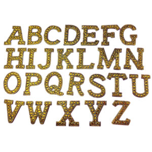 Hot Melt Adhesive * GOLD * single letter note * height 5.5cm