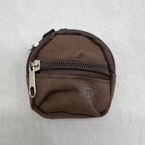 Dark brown 8x7cm small school bag