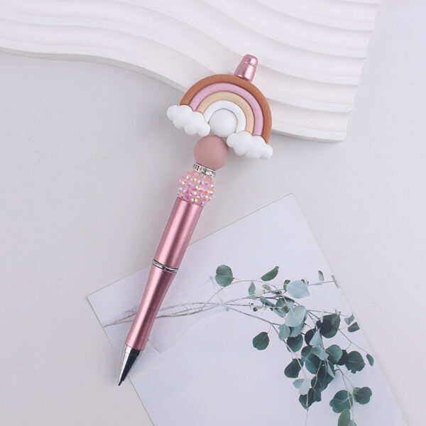 O1CN01Lf6VQe1NrNvajpXhz_2214899881623-0-cib Wholesale Silicone Rainbow Bead Plastic Pen