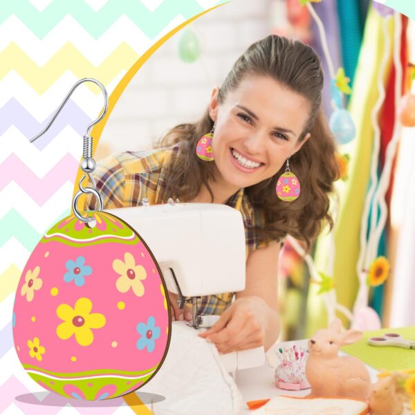 Wholesale Easter Colorful Egg Acrylic Festival Earrings