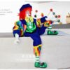 Wholesale Ceramic Hanging Clown Soft Leg Doll Accessories