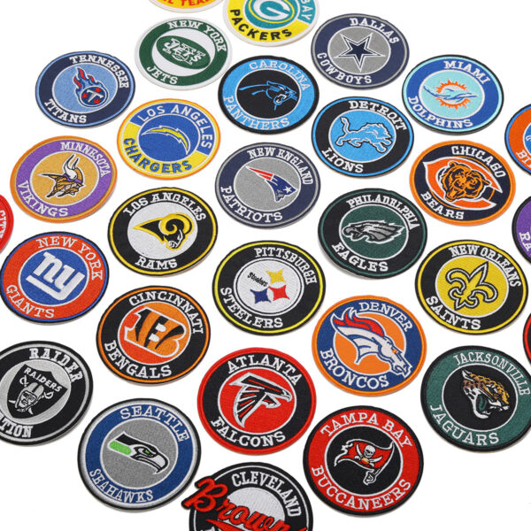 Wholesale Colorful and diverse circular team emblem embroidery DIY Patches
