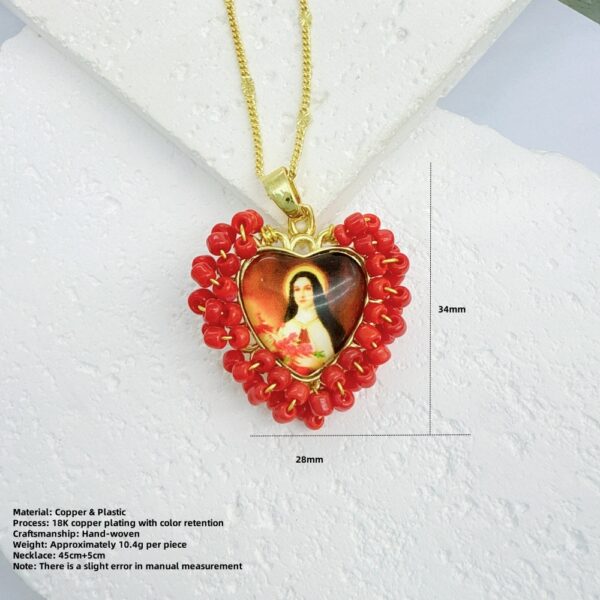 O1CN01LiPr632LRcXpTl0ng_4115849689-0-cib Wholesale Golden Rice Bead Love Pendant Necklace