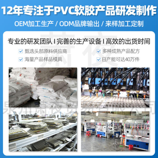 Wholesale 100pcs Creative Cartoon pen beaded PVC soft glue pen beads