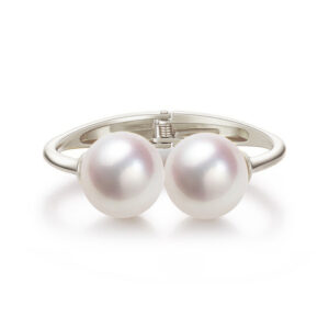 Double beads silver