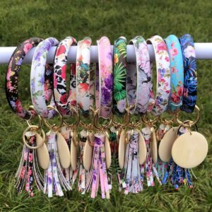 Wholesale Peony Narcissus Rose Bracelet Tassel Wristlet Keychain