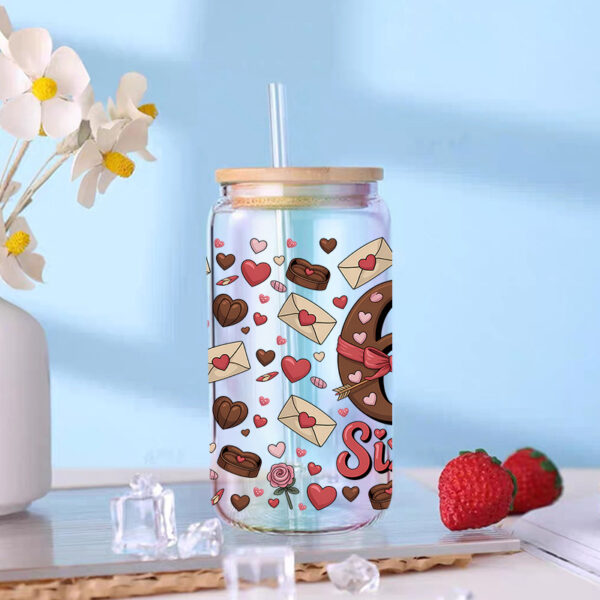 Wholesale UV transfer sticker for glass cups crystal label crystal sticker 16OZ UV DTF WRAPS