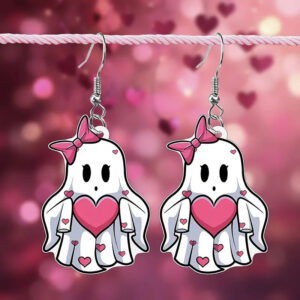 Wholesale Valentine's Day Cute and Charming Love Ghost Earrings