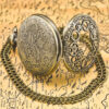 Wholesale Bronze large hollowed out patterned gear pocket watch