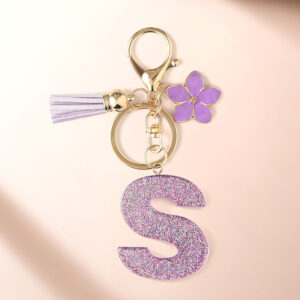 Purple s keychain