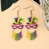 Wholesale Carnival Mask Crown Hat Acrylic Earrings