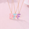 Wholesale BFF necklace simple letter clavicle chain love stitching good friend set