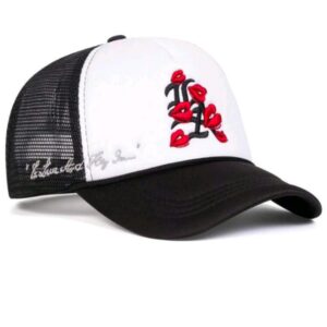 Black edge + white / One size fits all