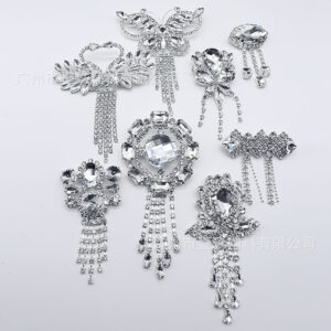 Wholesale Bow Water Diamond Crystal Chest Flower DIY Patches