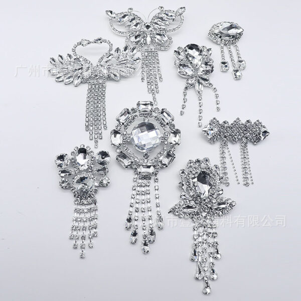 Wholesale Bow Water Diamond Crystal Chest Flower DIY Patches
