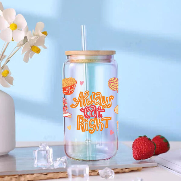 Wholesale UV Transfer Paste Glass Crystal Label Crystal Paste Cross-border Special Paste for 16oz Glass Cup 23cmX11cm