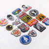 Wholesale Embroidered velcro badge back loop hook strap wool patch es
