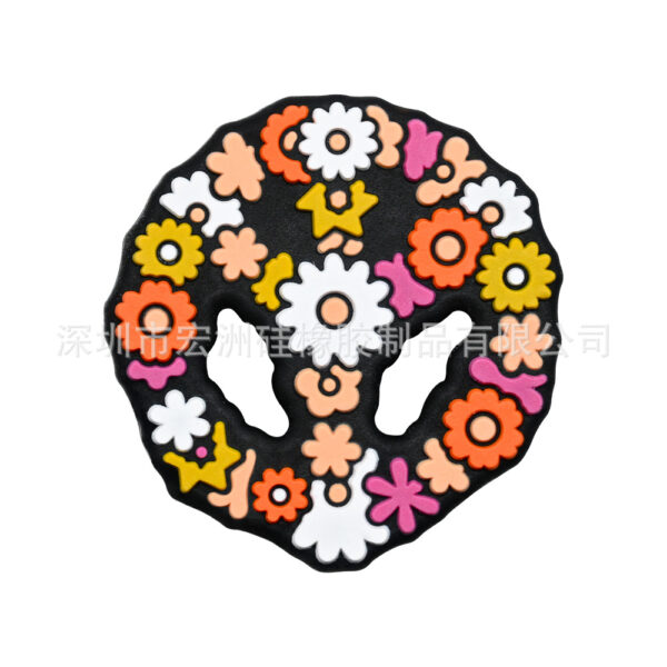 Wholesale 10PCS Anti-War Series Love and Peace DIY Silicone Beads