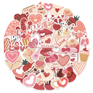 WES101 Valentine's Day stickers 4-58pcs
