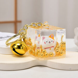 Lucky Cat-Yuanbao / Light gold buckle + lucky cat