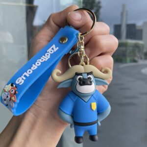 Crazy animal keychain-cow