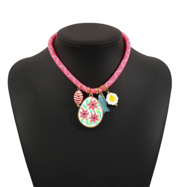 Wholesale N12678 Bohemian Za Summer Multi-Element Pendant Necklace