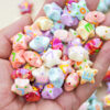 Wholesale Acrylic Oil-ip Solid Color Letter Star Beads