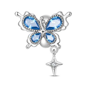 Cyc223-crystal butterfly beads