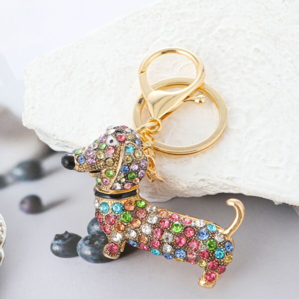 Wholesale Cute Dachshund Dog Keychain Exquisite Keychain Pendant