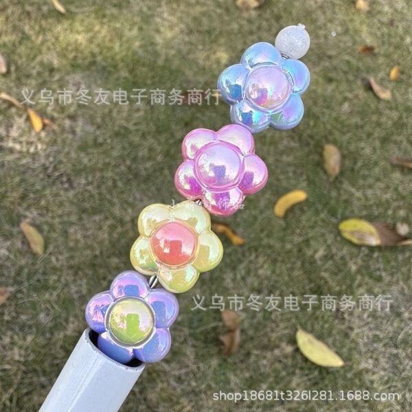 Wholesale 10pcs15mm AB color plum blossom dual color acrylic beads