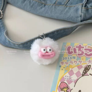 Sausage mouth hair ball pendant [white one]]