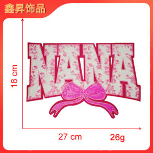 Heated hot melt glue*rose red*letter bow*bow nana*height 18*27cm