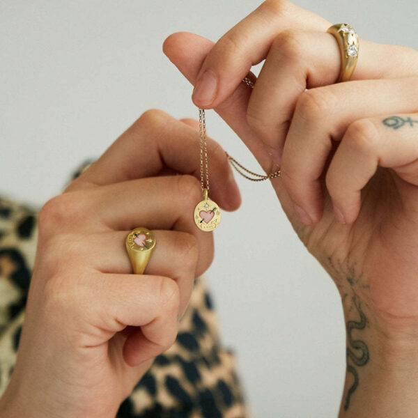 Wholesale Colorful Opening and Closing Door of Rebirth Flower Love Stainless Steel Necklace