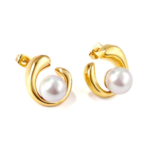 O1CN01M8BOHE1V7bE5WFBPr_2214103262606-0-cib Wholesale 18k Gold Stainless Steel Inlaid Pearl Earrings for Women