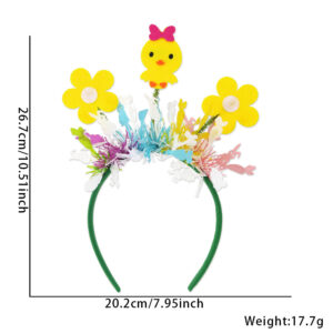 Flower bow tie chick / Color band headband (without light)