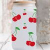 Wholesale Cartoon Cute Strawberry Watermelon Fruit Theme 16oz Cup UV DTF Wraps