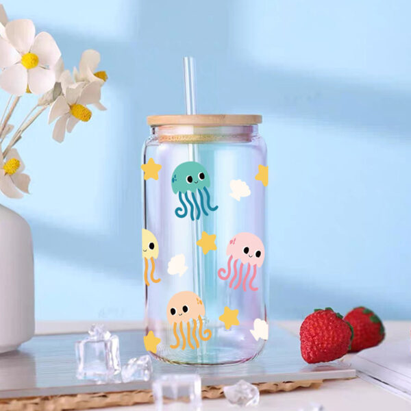 Wholesale New Cartoon printing UV Cup sticker crystal logo pattern 23 cmX11cm in stock