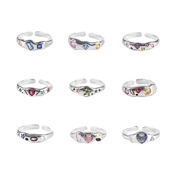 O1CN01MCMsjv1HsOqfN6sAR_2212465390813-0-cib Wholesale Dopamine Love Colored Zircon Open Ring