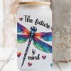 Wholesale Cartoon Cute Dragonfly Bee Insect Theme 16oz Cup UV DTF Wraps