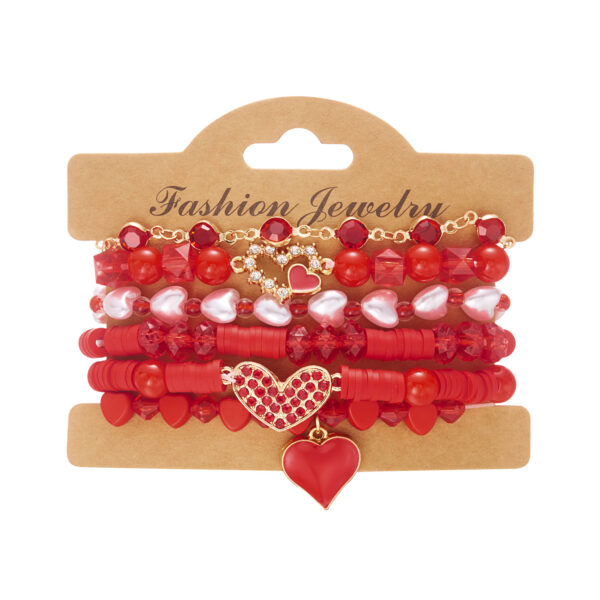 O1CN01MFKvTC1bDS0BwVBKp_952103431-0-cib Wholesale Valentine's Day Heart Multi Bracelet Set
