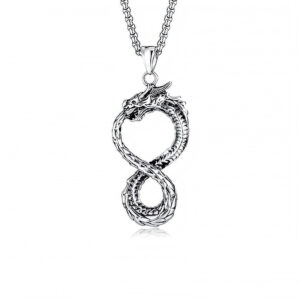 Dragon + stainless steel chain