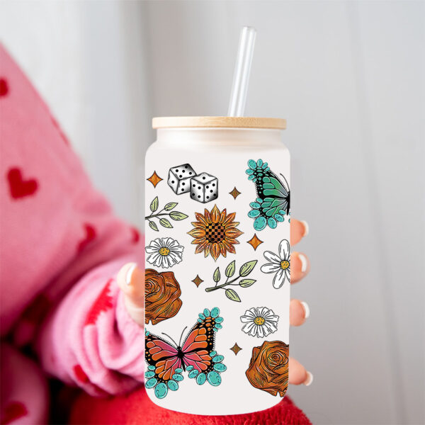 Wholesale UV transfer sticker for glass cups sticker 16OZ UV DTF WRAPS