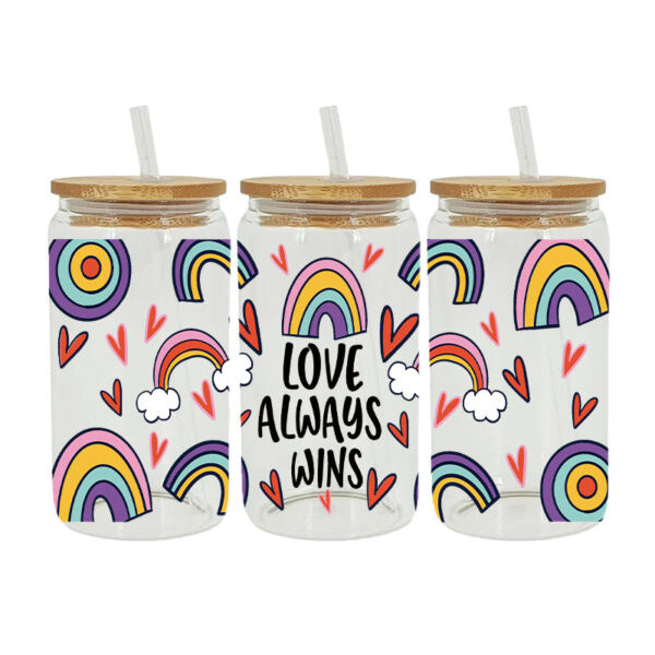 Wholesale UV Transfer Paste Glass Crystal Label Crystal Paste Cross-border Special Paste for 16oz Glass Cup 23cmX11cm