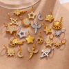 Wholesale Star Moon Angel Diamond Set Necklace Pendant Accessories