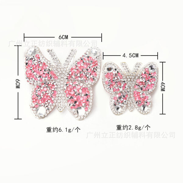 Wholesale Butterfly rhinestone hot stamping embroidery DIY Patches