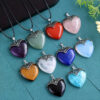 O1CN01MNxq6M1u4GjbFs49Z_2216598745983-0-cib Wholesale Colorful natural stone heart pendant necklace