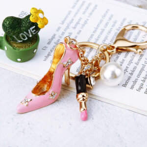 Lipstick Pearl shoes pink / Single opp bag packaging