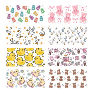 Wholesale Uv Transfer Sticker Glass Cup Crystal Label Crystal Sticker Cross-Border Exclusive for 16oz Glass Cup Special Sticker 23Cmx11Cm