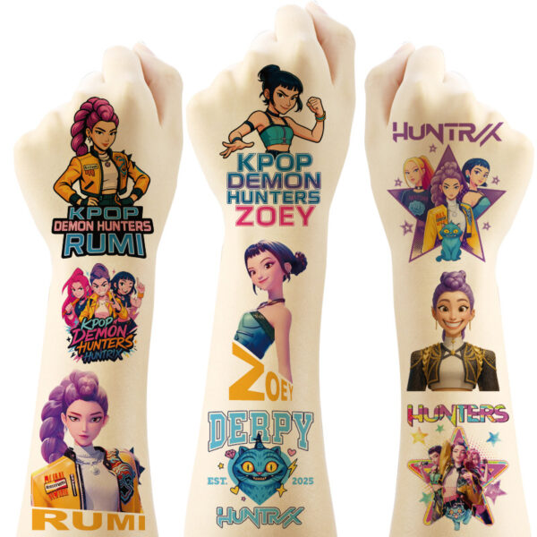 O1CN01MT3Lwq1zd8zTwv0f6_2214740066736-0-cib Wholesale 5x5cm Girl Gro Tattoo Stickers Cartoon Tattoo Stickers OLY Exclusive